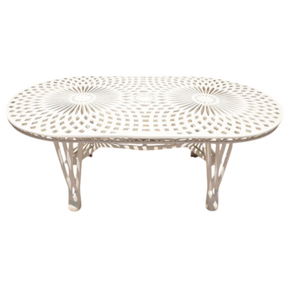King Diamond Patio Square Table 185cmx100cm - Cast Iron