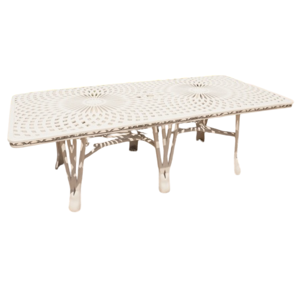 King Diamond Patio Square Table 216cmx100cm - Cast Iron