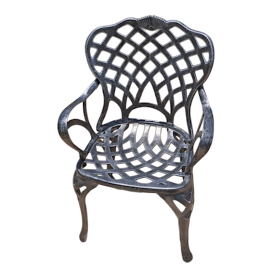 King Diamond Large Arm Chair - Cast Iron
