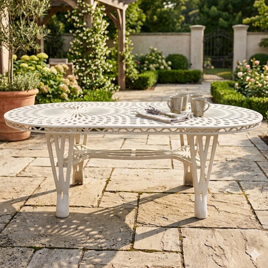 King Diamond Patio Square Table 185cmx100cm - Cast Iron