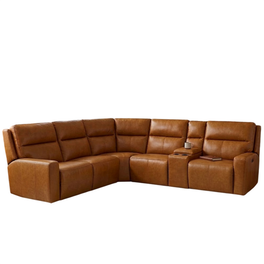 Lancaster - 4 Piece Corner Lounge Suite - Leather