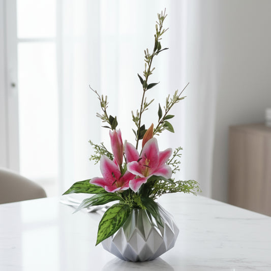Silver Tiger Lilly Anglaonema With Sweet Clover