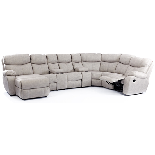 Grafton Everest Lizzie 7 Piece Corner Lounge Suite + Console + Daybed - Fabric