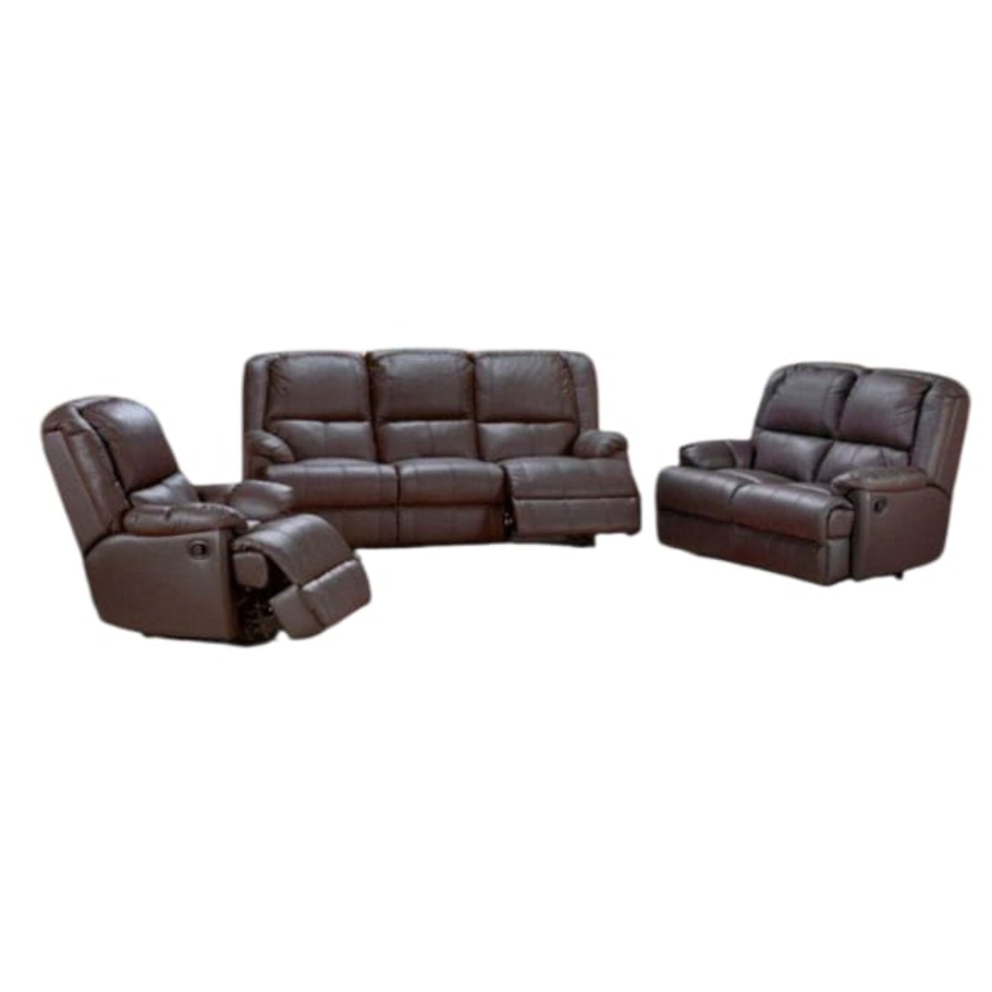 Alpine Manchester 3.2.1  5 Motion Lounge Suite - Genuine Leather