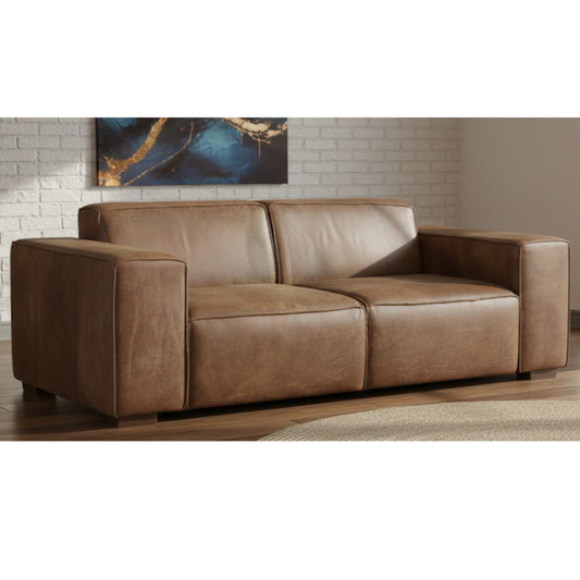 Manhattan 3 Div Couch - Genuine Leather