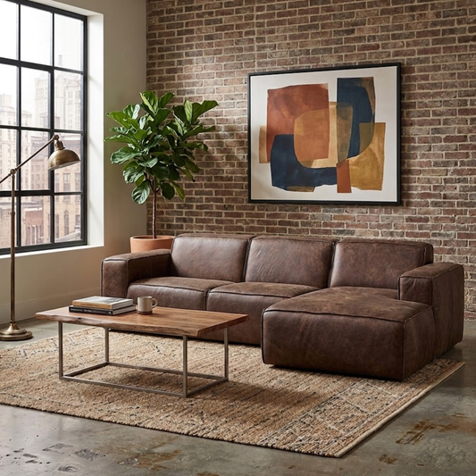 Manhattan 2 Piece Daybed - Genuine Leather