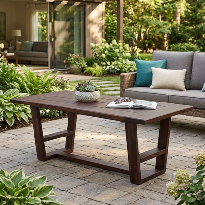 Patio Coffee Table - Oak Biscuit