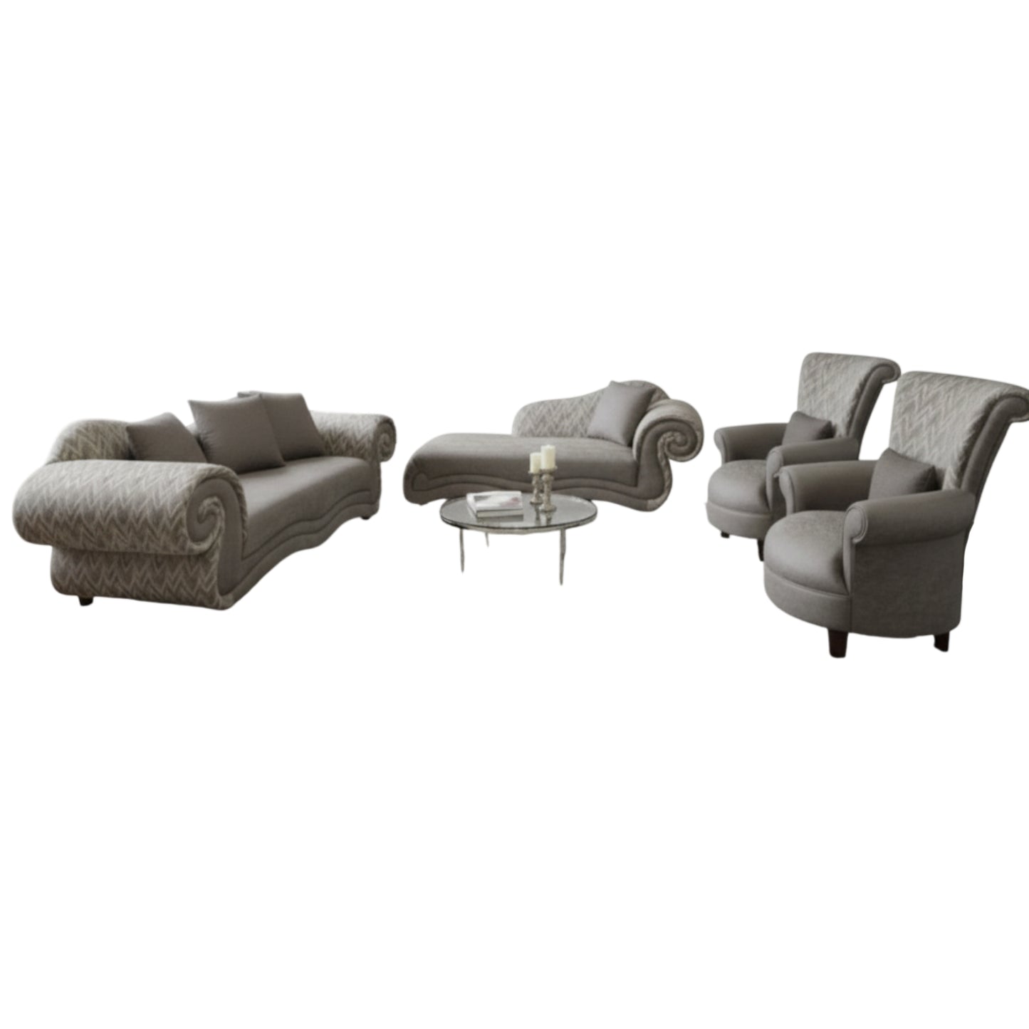 Premier 4 Piece Lounge Suite - Fabric