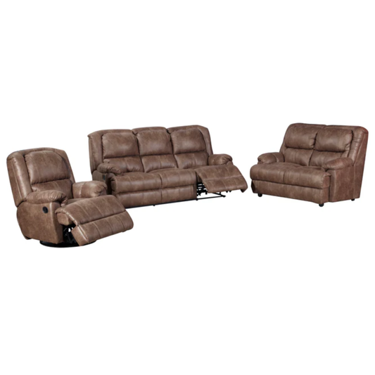 Alpine Raphael 3.2.1 3 Motion Lounge Suite - Genuine Leather Uppers
