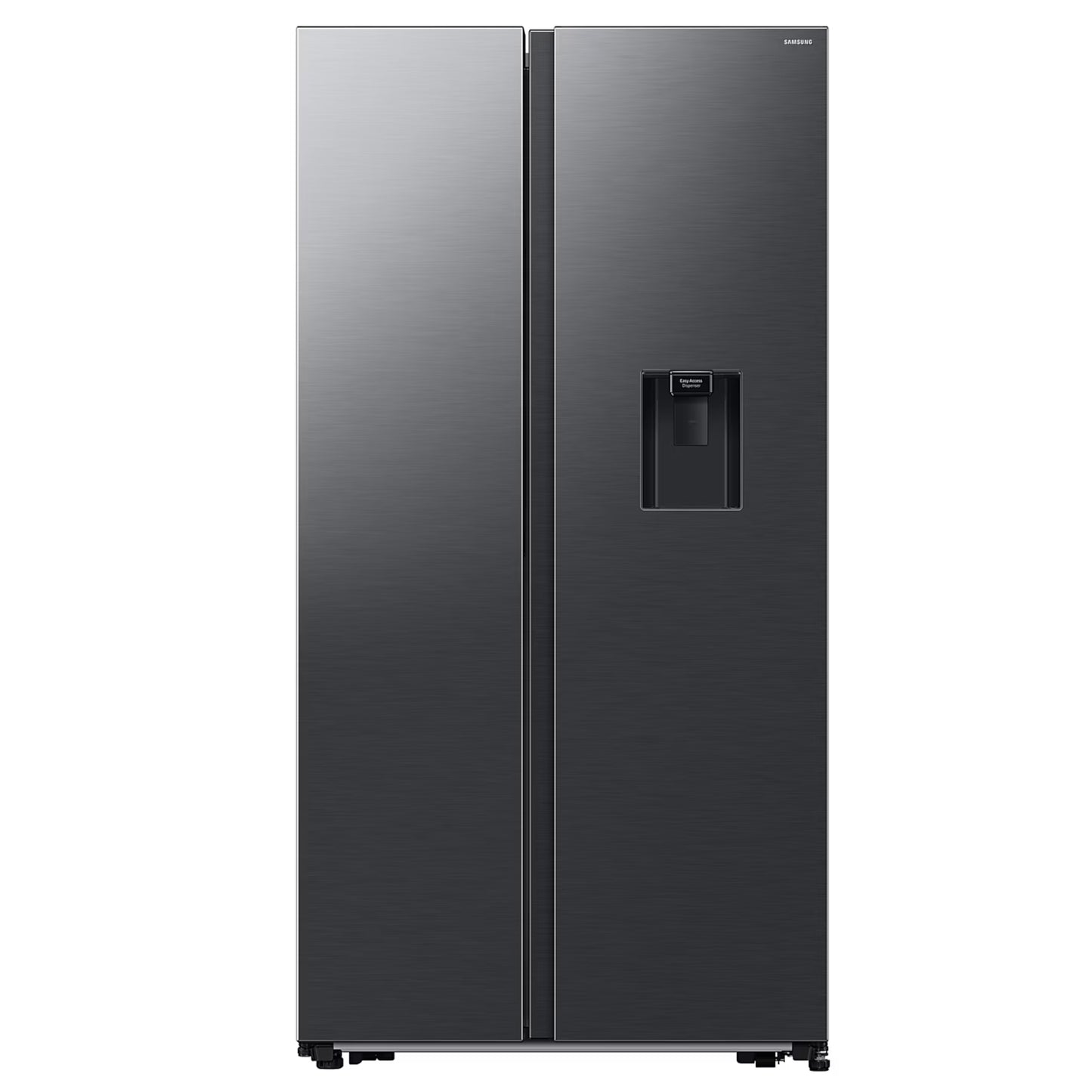 Samsung 560L Side by Side Fridge/Freezer With Water Dispenser - Gentle Matt Black - RS57DG4100B4FA