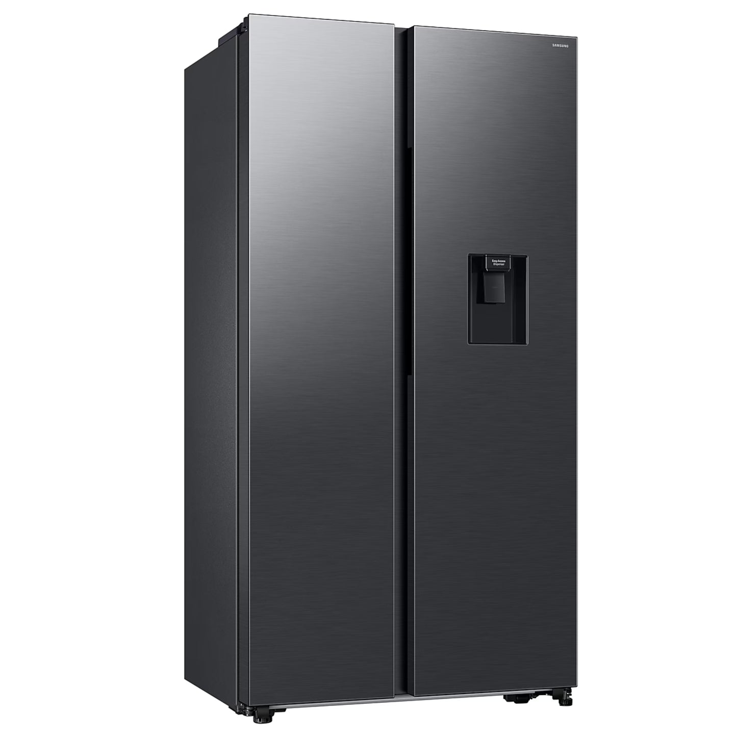 Samsung 560L Side by Side Fridge/Freezer With Water Dispenser - Gentle Matt Black - RS57DG4100B4FA