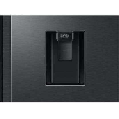 Samsung 560L Side by Side Fridge/Freezer With Water Dispenser - Gentle Matt Black - RS57DG4100B4FA