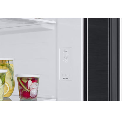 Samsung 560L Side by Side Fridge/Freezer With Water Dispenser - Gentle Matt Black - RS57DG4100B4FA