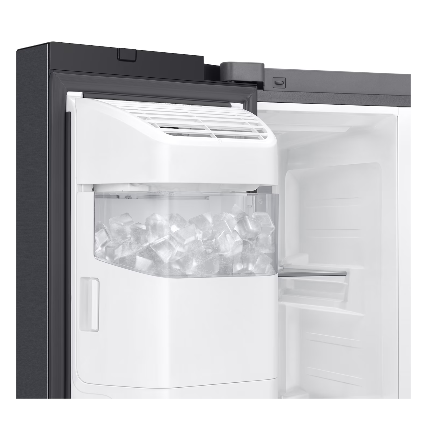 Samsung 594L Side by Side Bespoke AI 21.5” Family Hub Screen Plumbed - Black - RS90F64A2FFA