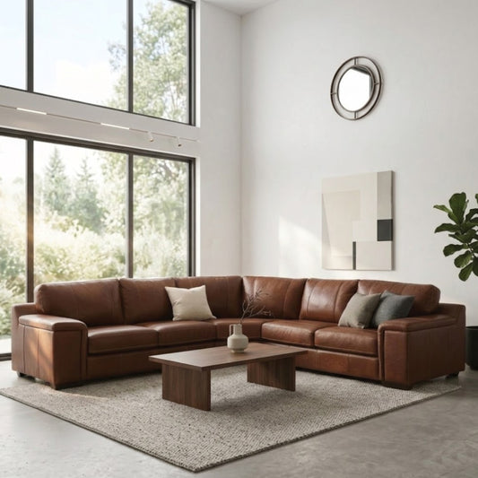 Sabie - 3 Piece Corner Lounge Suite - Leather