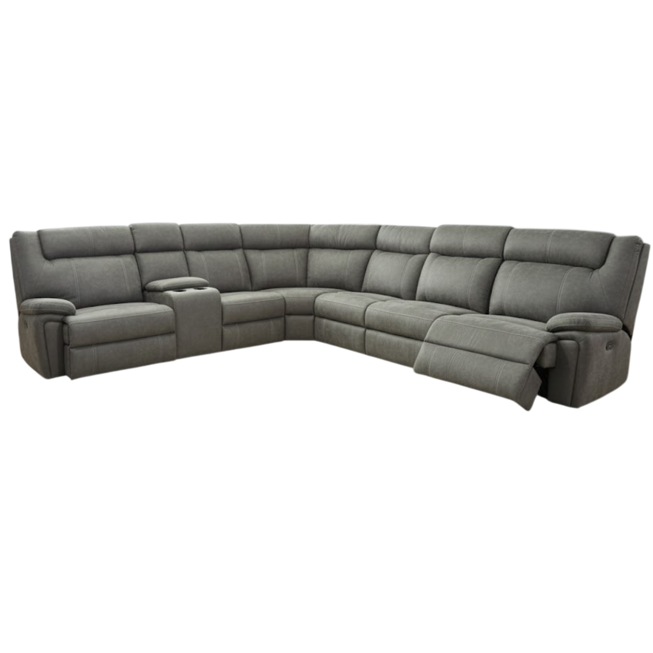 Salisbury 6 Piece Corner 2 Power Motion Lounge Suite - Fabric