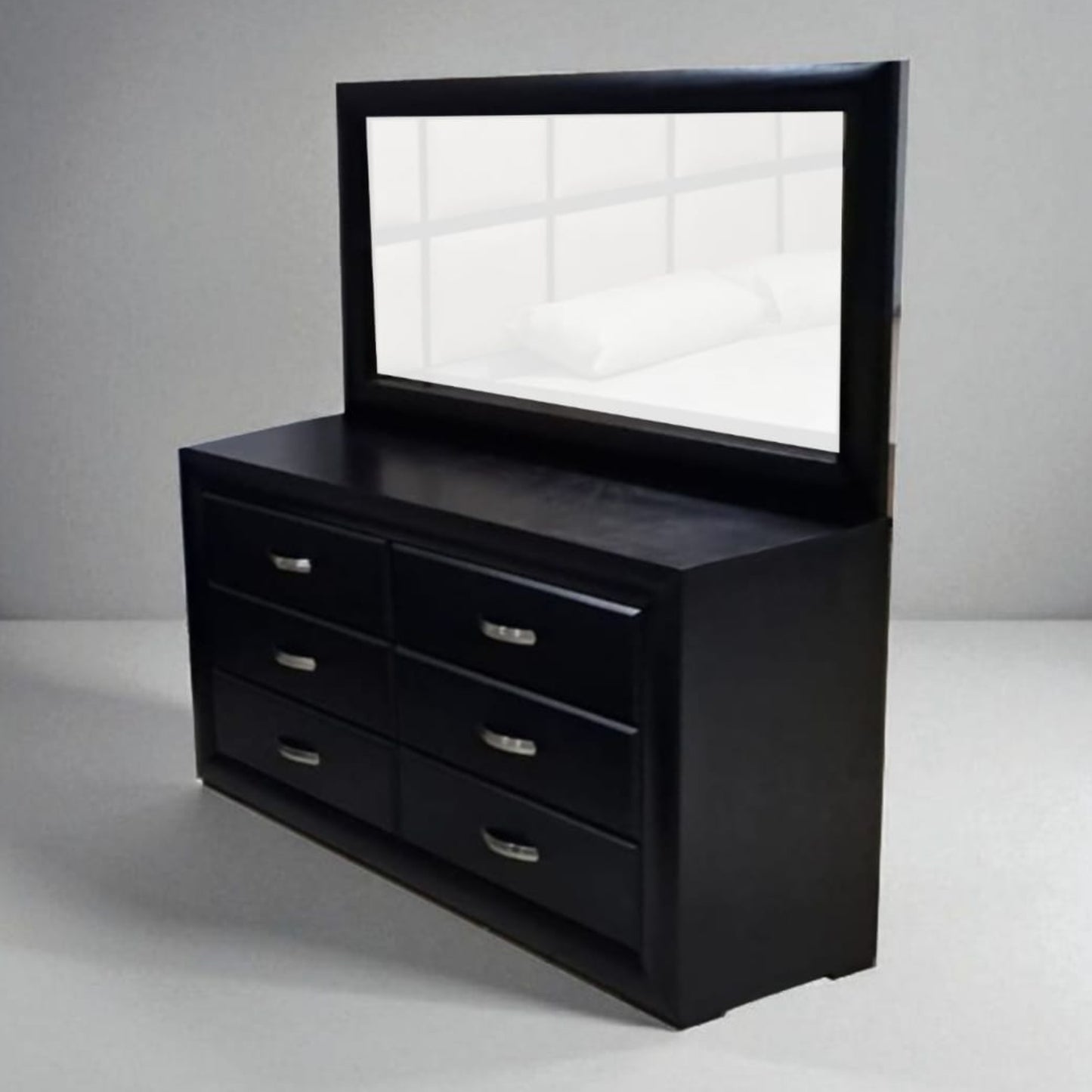 Silk Dresser and Mirror