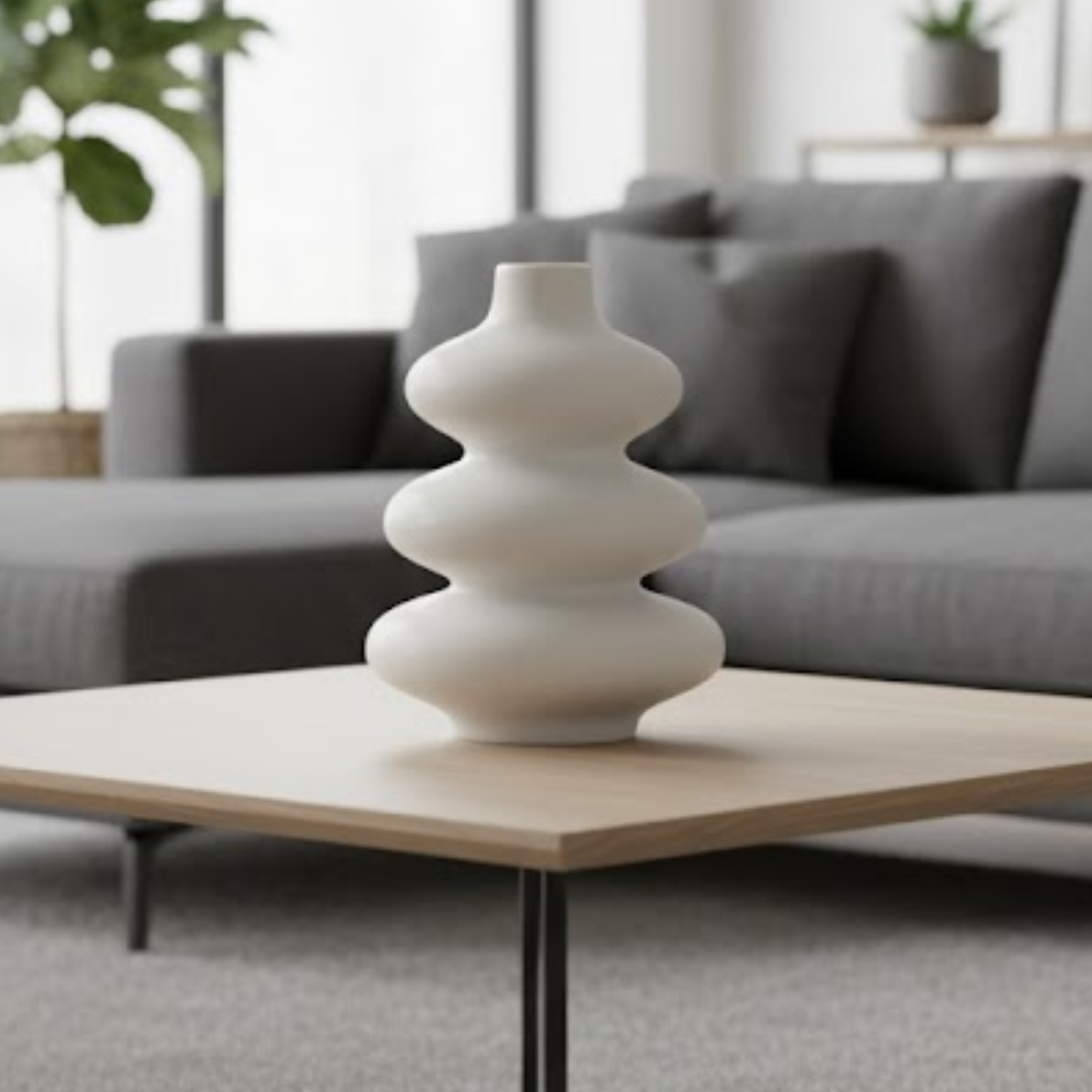 Small Gobi Vase - White - YVR08U1