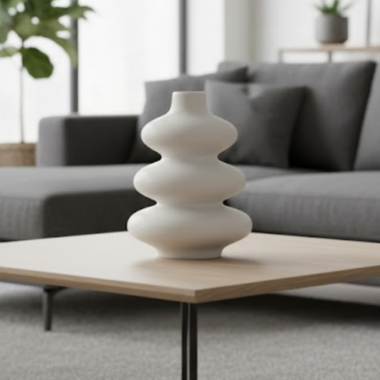 Small Gobi Vase - White - YVR08U1