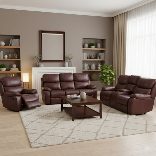 Valour 3.2.1 5 Motion Lounge Suite - Leather