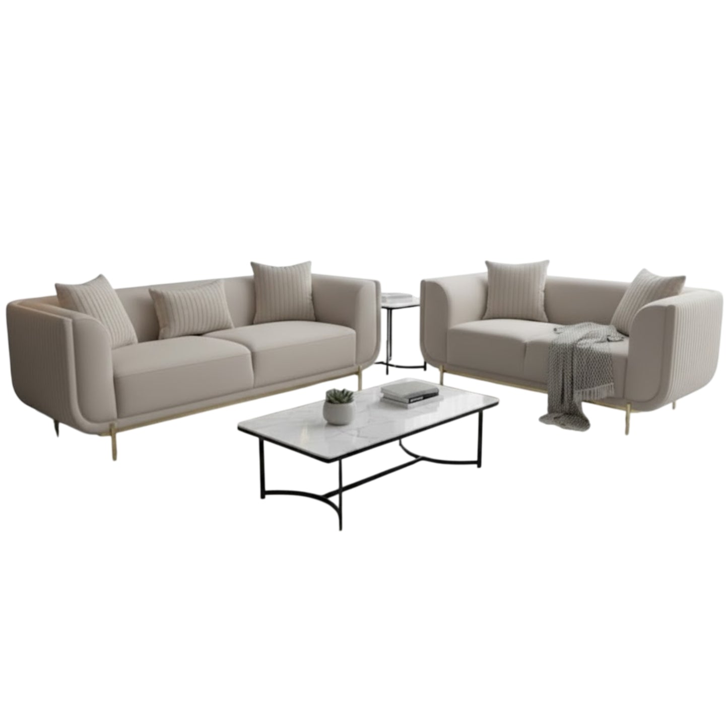 Verona 2 Piece Lounge Suite - Fabric