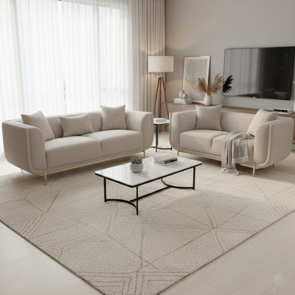 Verona 2 Piece Lounge Suite - Fabric