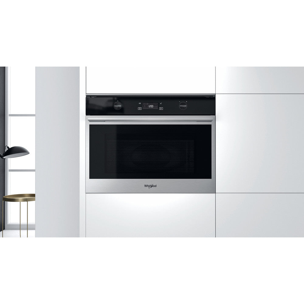 Whirlpool 60cm Built In Microwave Oven 6th Sense - Stainless Steel - W7MW541SAF