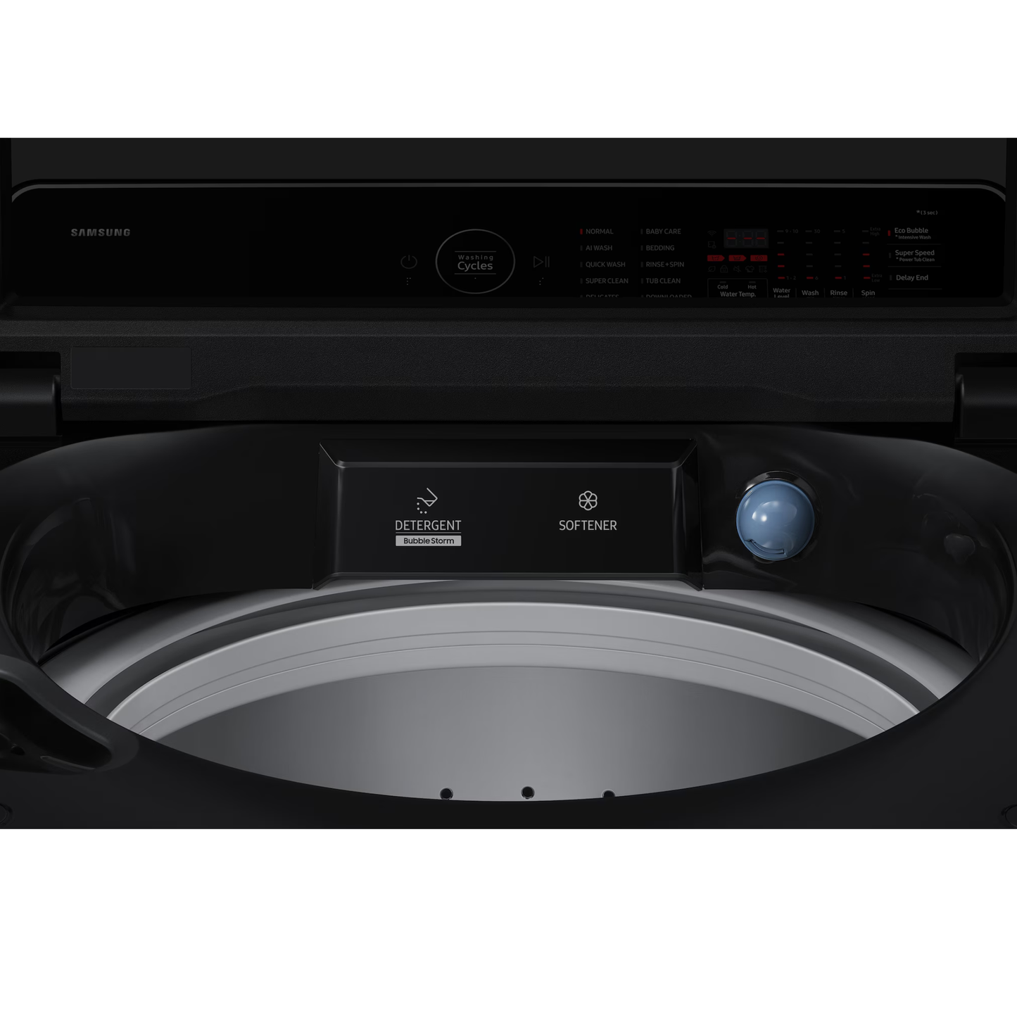 Samsung 21kg Top Loader Washing Machine - Black - WA80F21S8BFA