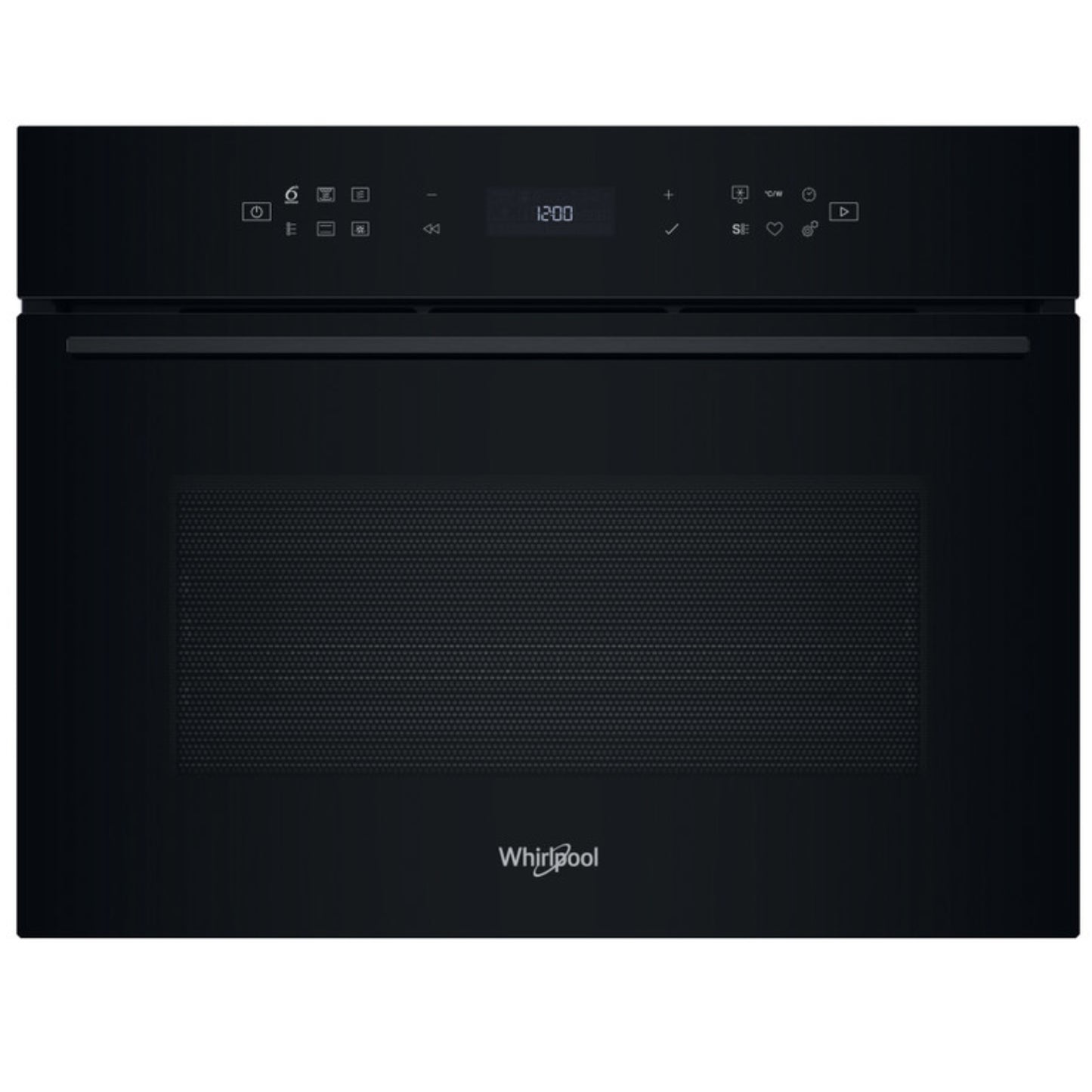 Whirlpool 60cm Built In Microwave Oven 6th Sense - Black - WCW7O7HTSB