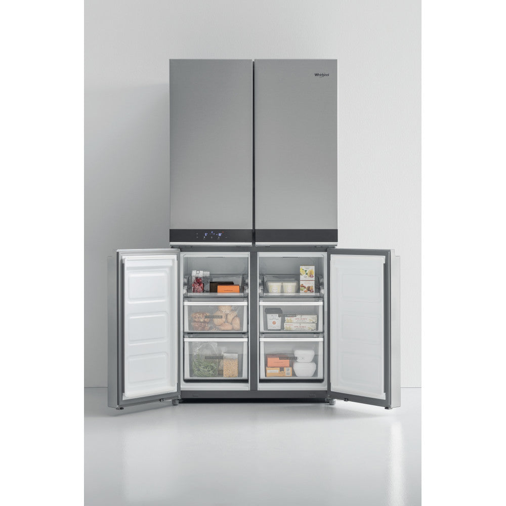 Whirlpool 591L 4 Door Side by Side Fridge/Freezer - Inox Silver - WQ9B1LM