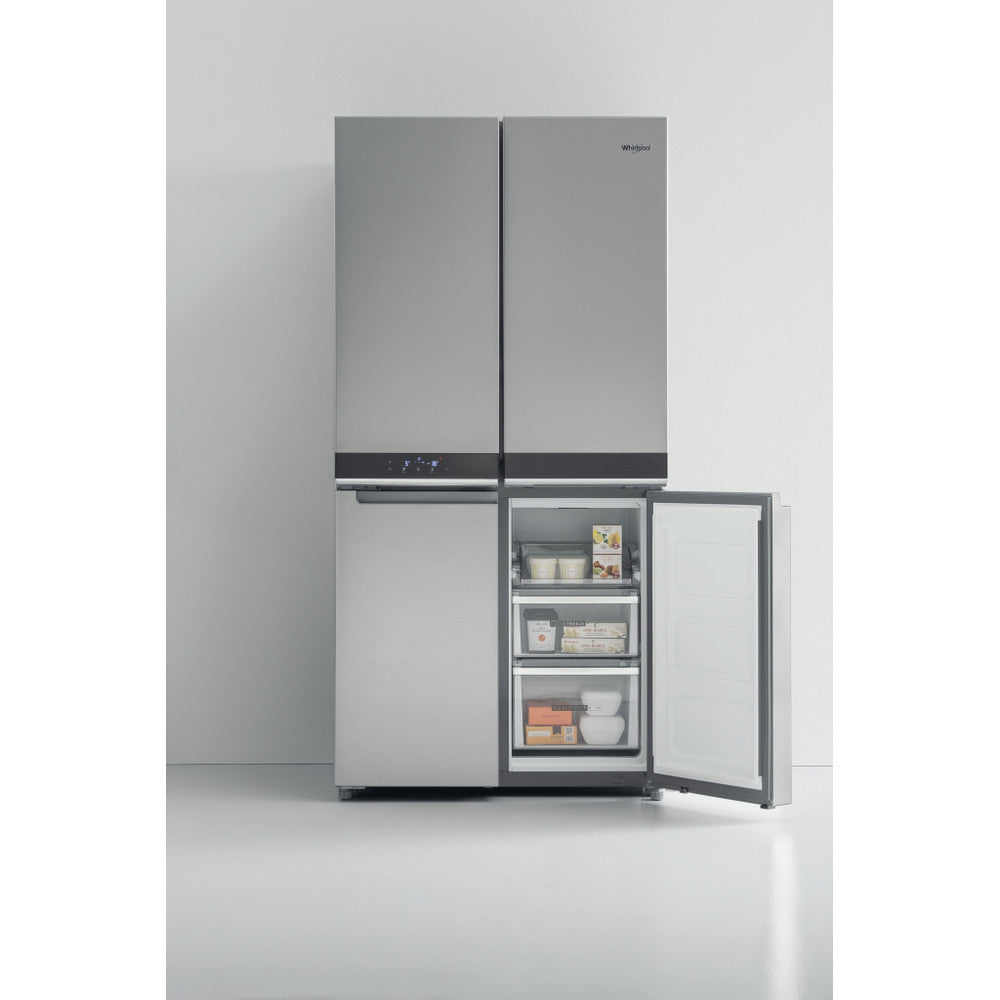 Whirlpool 591L 4 Door Side by Side Fridge/Freezer - Inox Silver - WQ9B1LM