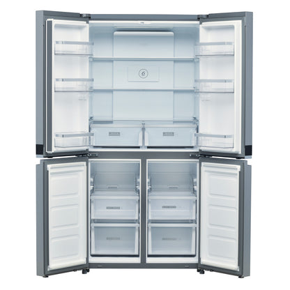 Whirlpool 591L 4 Door Side by Side Fridge/Freezer - Inox Silver - WQ9B1LM