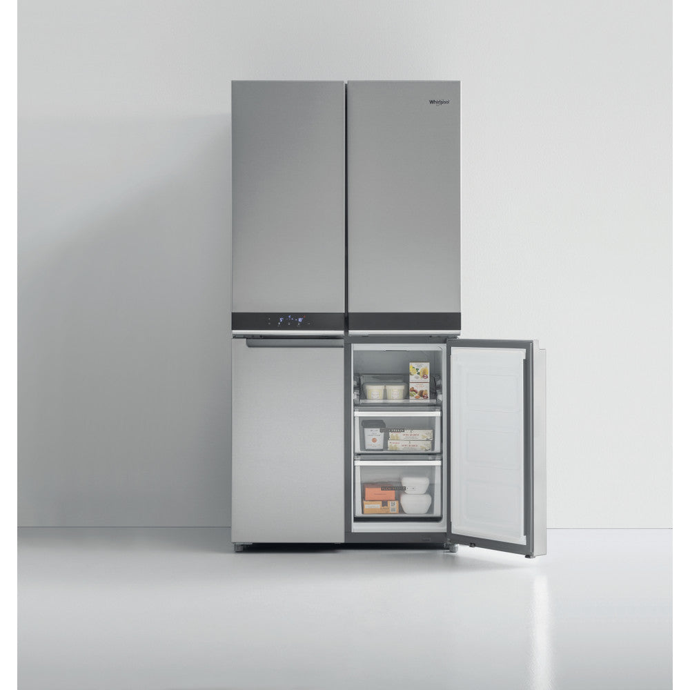 Whirlpool 591L 4 Door Side by Side Fridge/Freezer - Inox Silver - WQ9B1LM