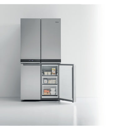 Whirlpool 591L 4 Door Side by Side Fridge/Freezer - Inox Silver - WQ9B1LM