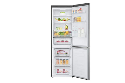 LG 374Lt Net Combi Fridge/Freezer - Platinum SIlver - GC-B459NLXM