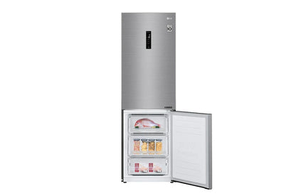 LG 374Lt Net Combi Fridge/Freezer - Platinum SIlver - GC-B459NLXM