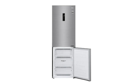 LG 374Lt Net Combi Fridge/Freezer - Platinum SIlver - GC-B459NLXM