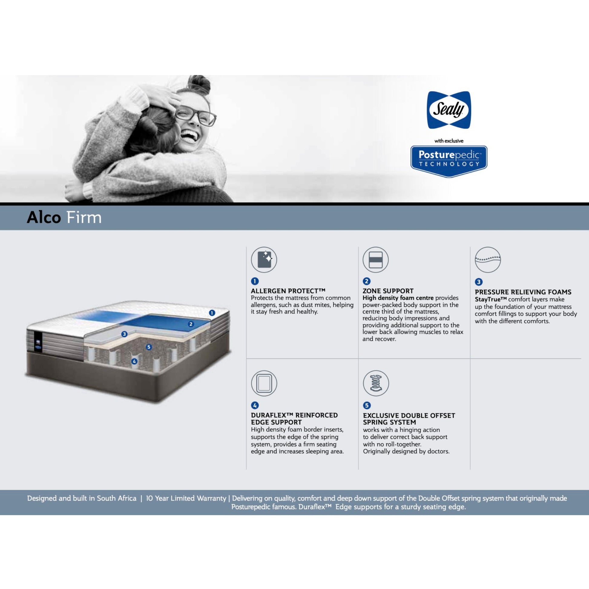 Sealy Posturepedic Alco Firm - Ismails Furnishers